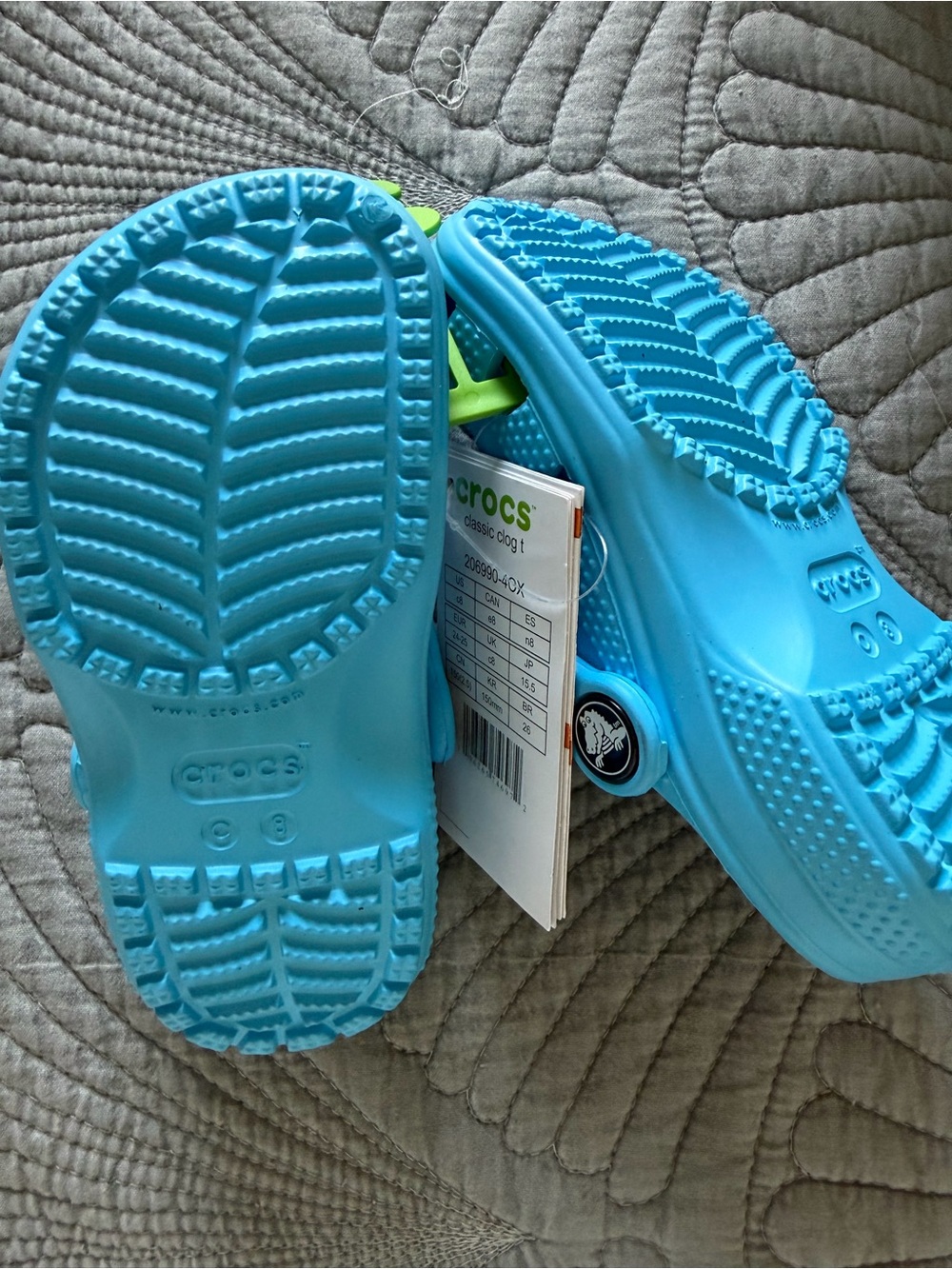 CROCS Kids Venetian Blue Classic Clogs - Picture 2 of 3
